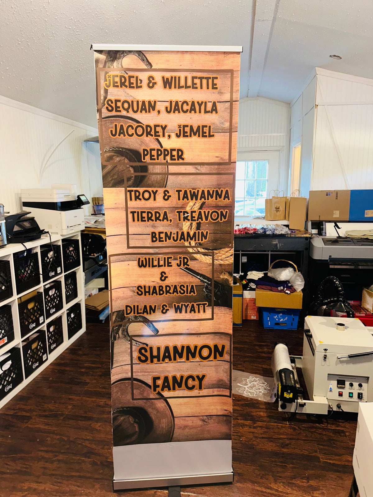 Custom X-Frame Banner with Non-Retractable Stand