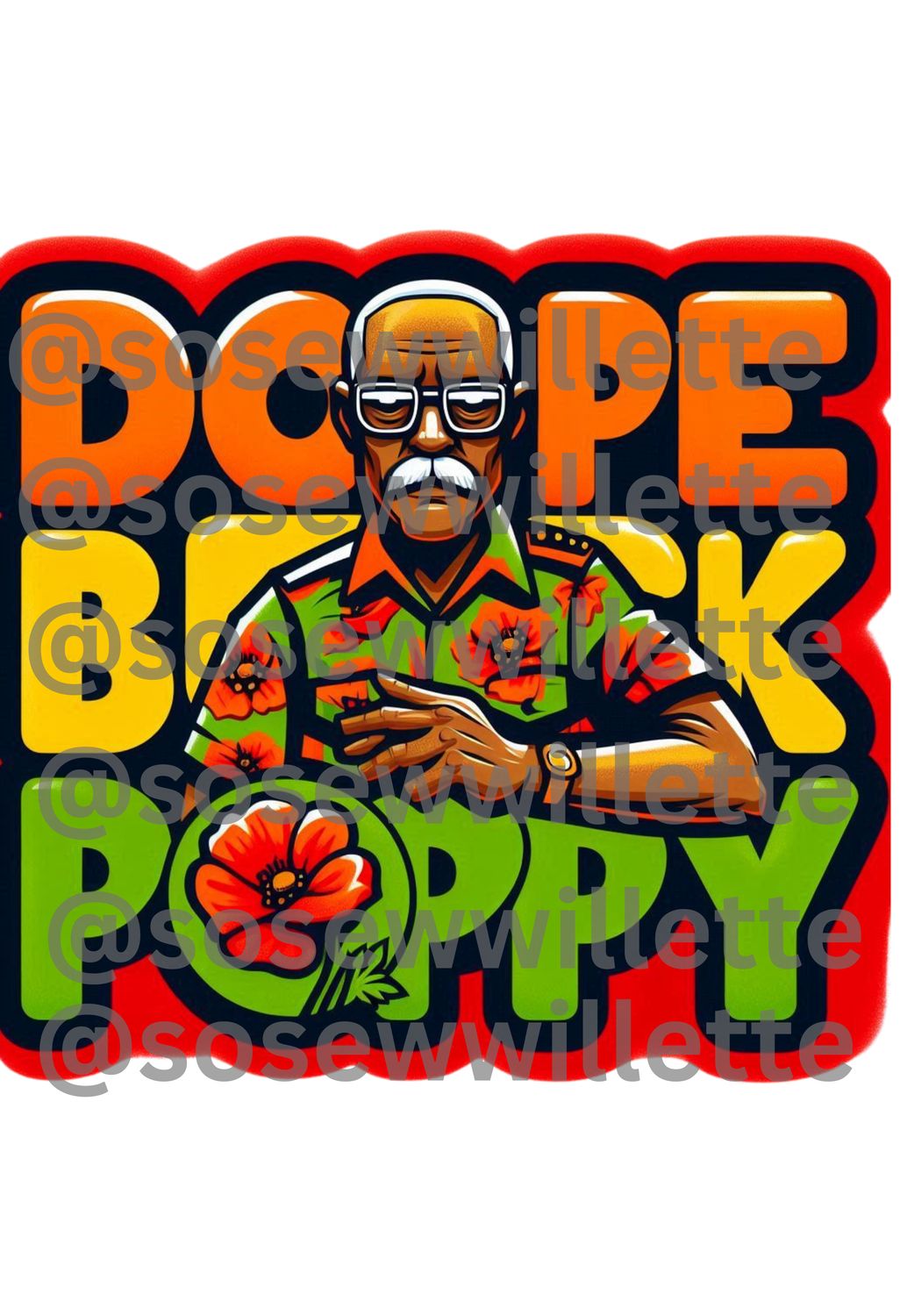 Dope Black Dad/Poppy – Digital Design