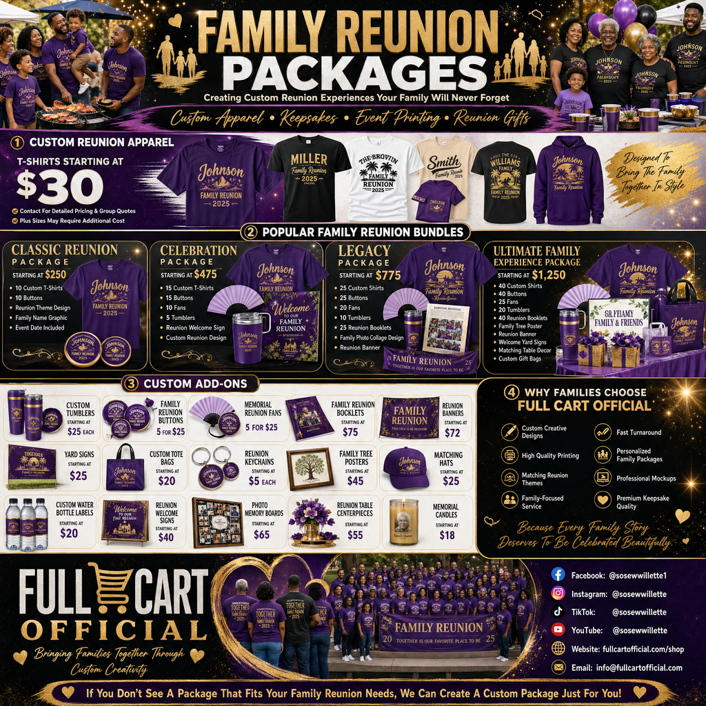 Custom Family Reunion Orders