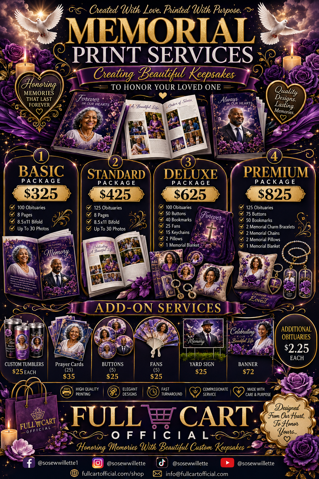 Custom Memorial & Funeral Services