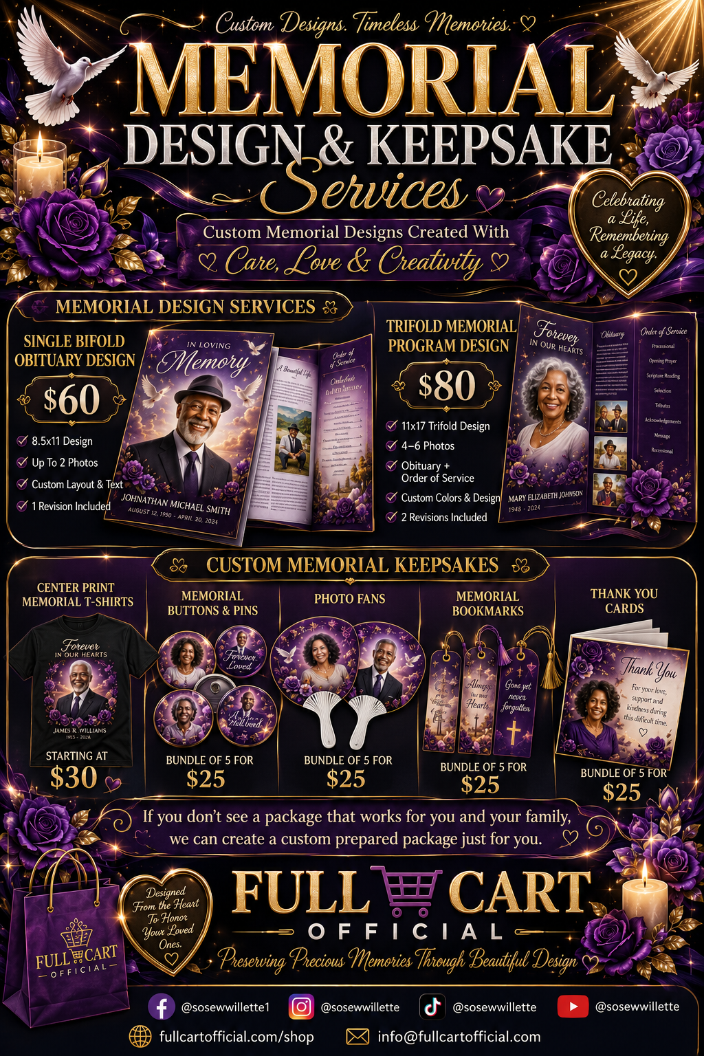 Custom Memorial & Funeral Services
