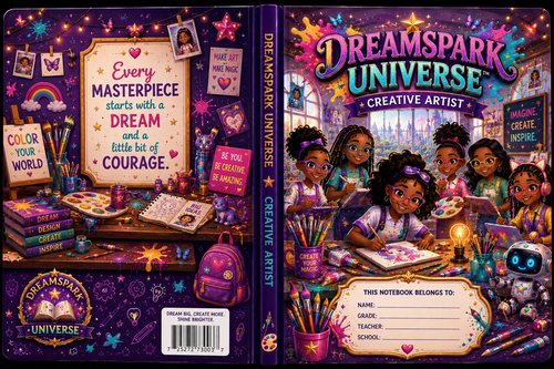 Creative Artist DreamSpark Universe 5.5x8.5 Notebook