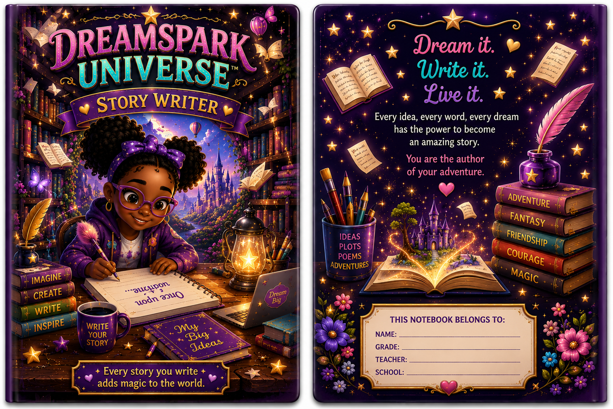 DreamSpark Universe™ Story Writer 5.5x8.5 Notebook