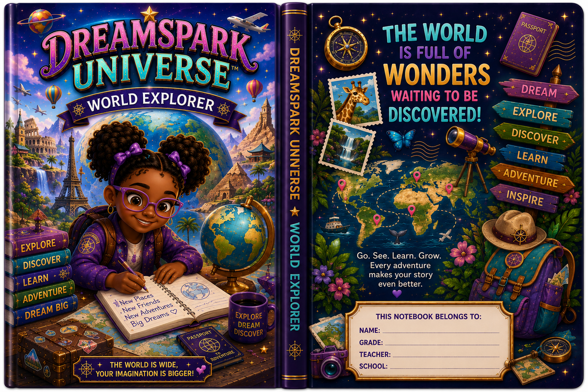DreamSpark Universe™ World Explorer 5.5x8.5 Notebook