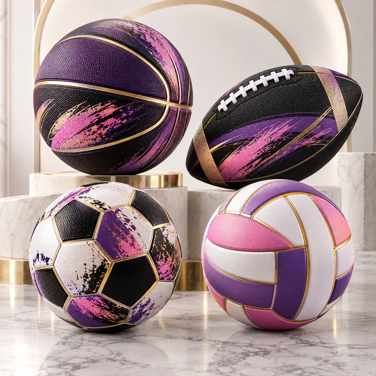 Custom UV-Printed Sports Balls