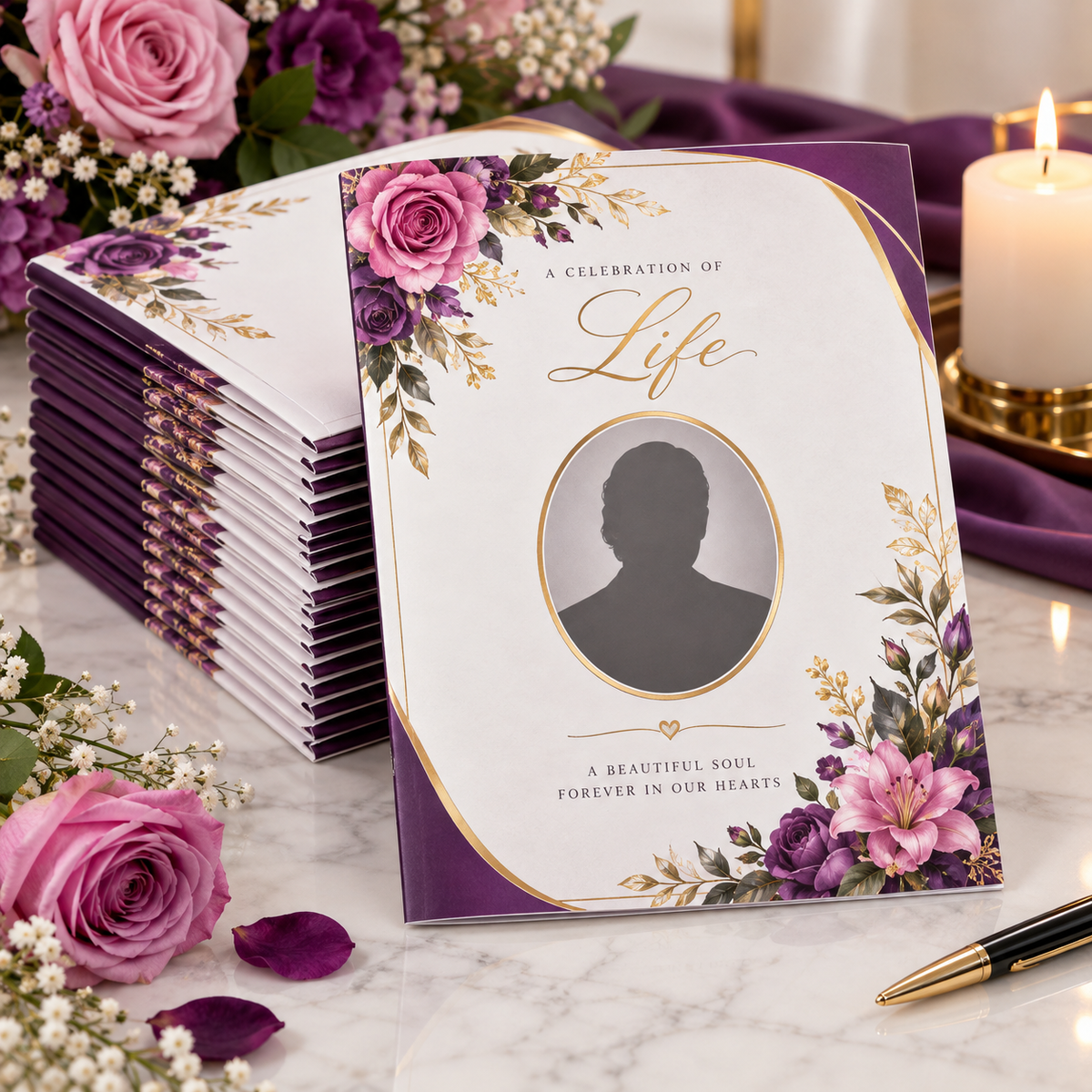 Custom Memorial Programs – Nonrefundable Booking Deposit