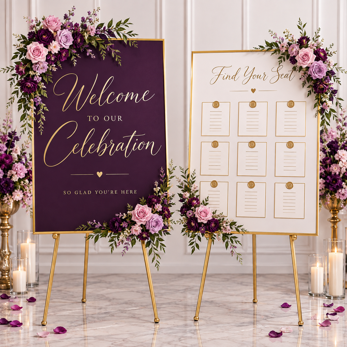 Custom Welcome Signs & Seating Displays
