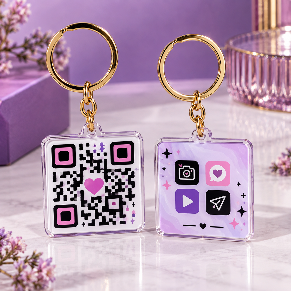 Mini QR-Code Charm