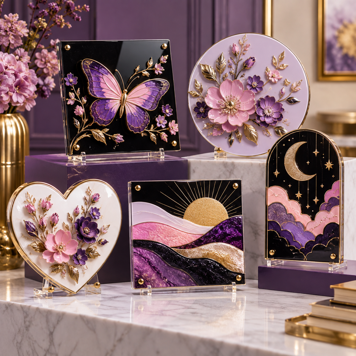 Raised & Textured UV Acrylic or MDF Plaques