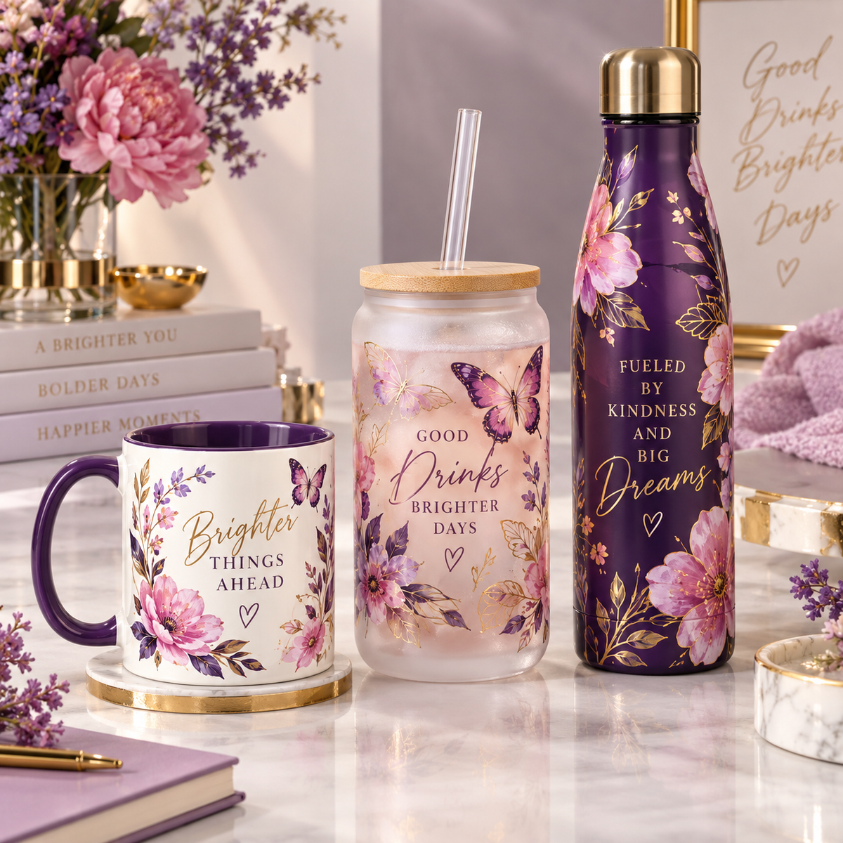 Personalized Mugs, Glass Cans & Water Bottles