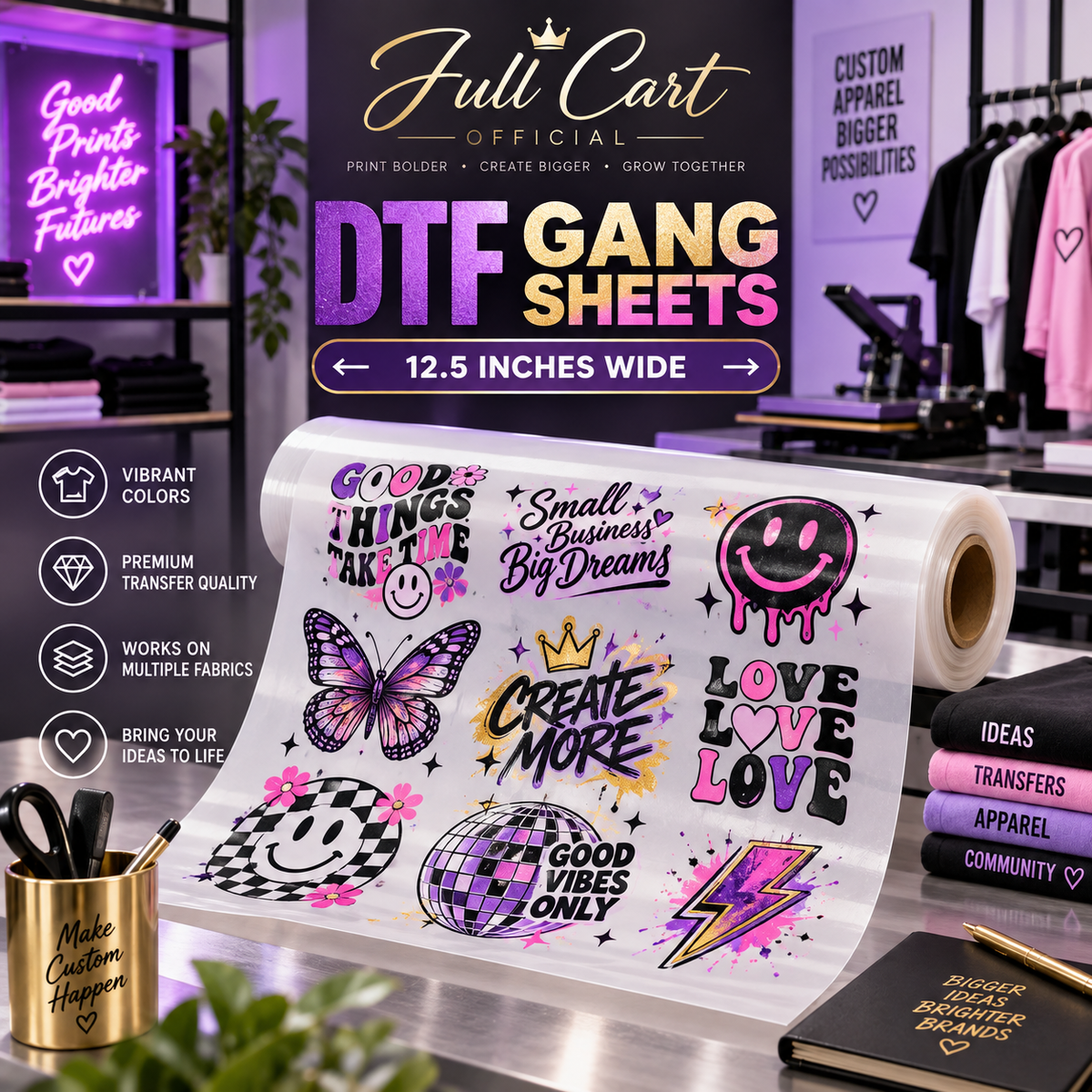 DTF Transfer Sheets & Gang Sheets – Upload Ready File