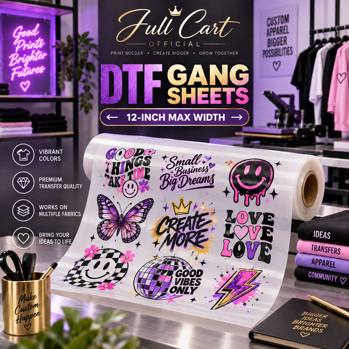 DTF Transfer Sheets & Gang Sheets – Upload Ready File