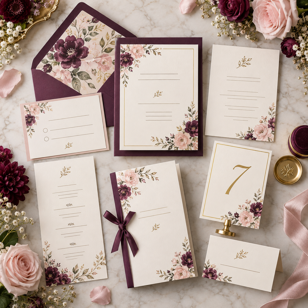 Wedding Invitations & Day-Of Stationery – Design Deposit
